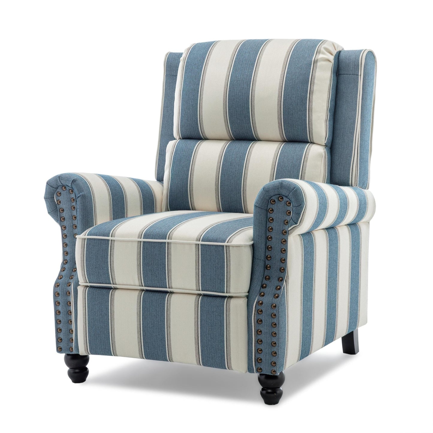 Fauteuils inclinables à commande manuelle avec garniture à clous cloutés