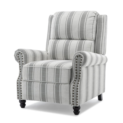 Fauteuils inclinables à commande manuelle avec garniture à clous cloutés