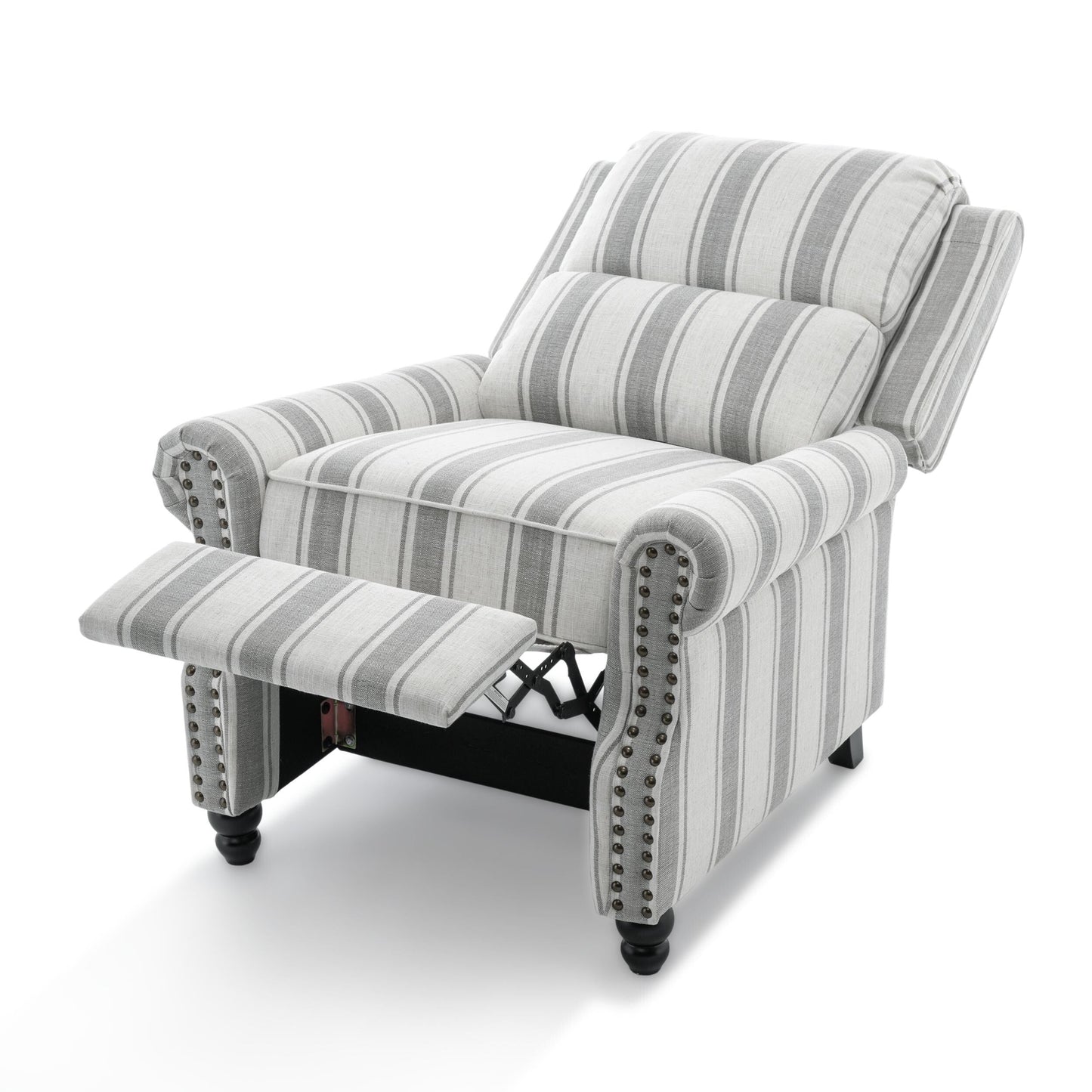 Fauteuils inclinables à commande manuelle avec garniture à clous cloutés