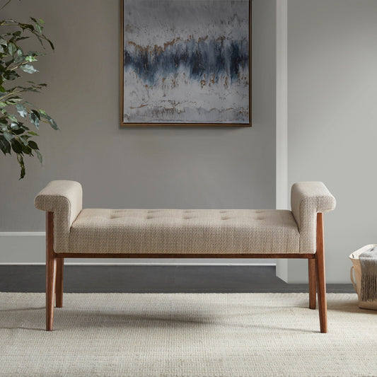 Banc d'appoint Mason, couleur taupe, par INK+IVY