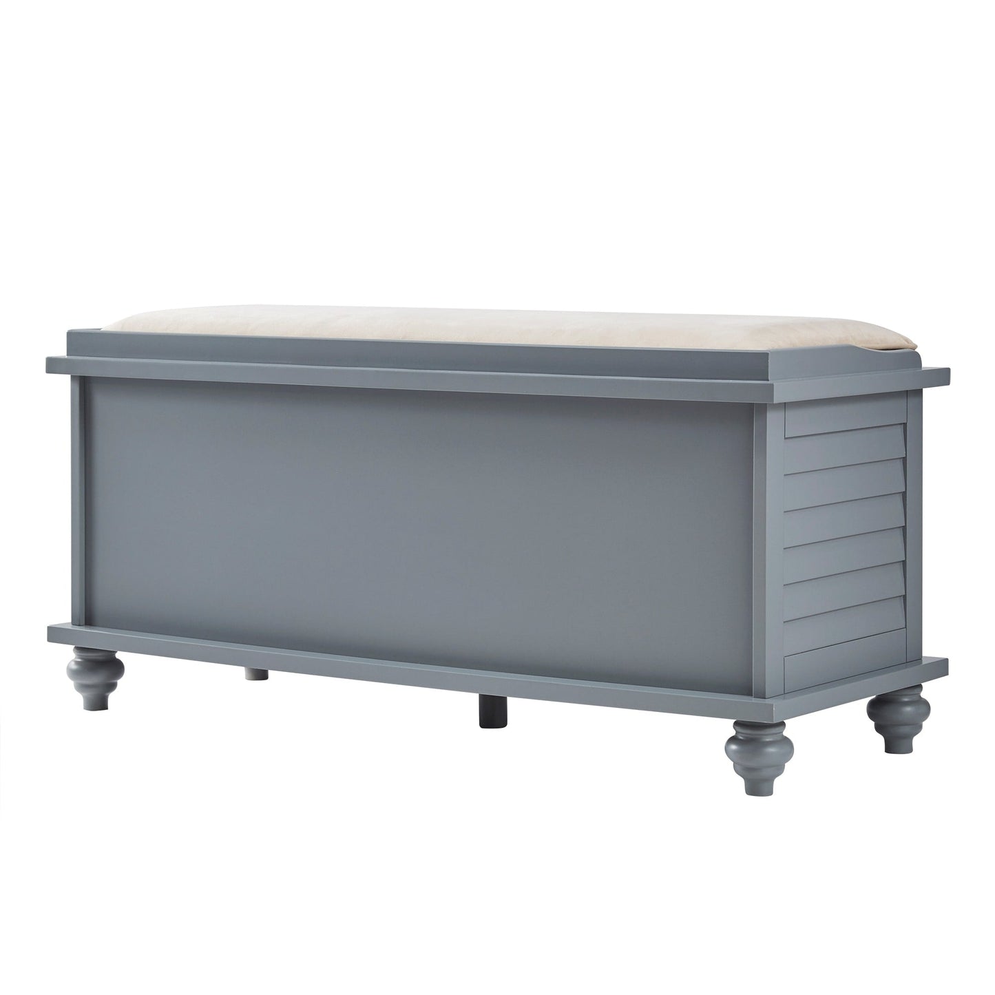 Banc de rangement à porte à volet avec coussin en velours Maybelle de iNSPIRE Q Classic
