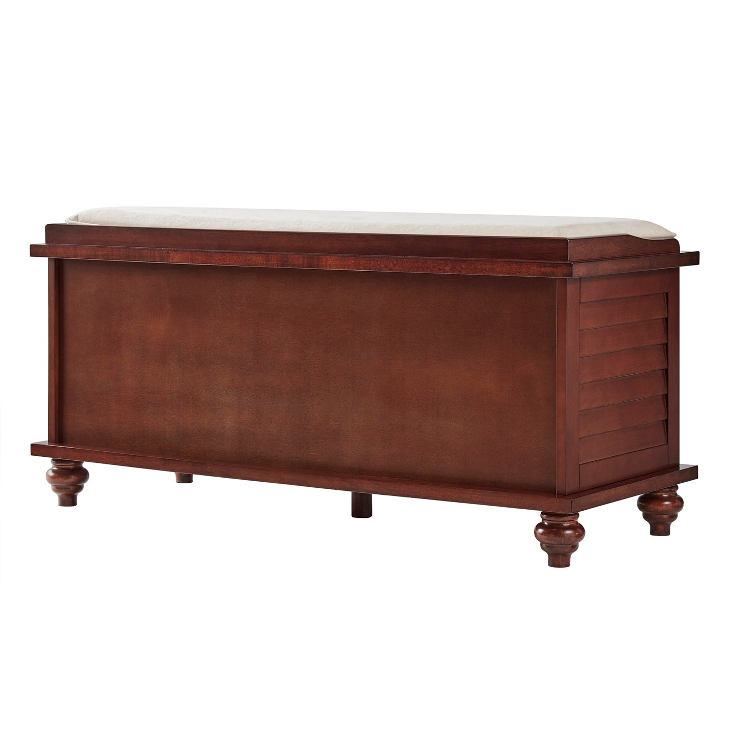 Banc de rangement à porte à volet avec coussin en velours Maybelle de iNSPIRE Q Classic