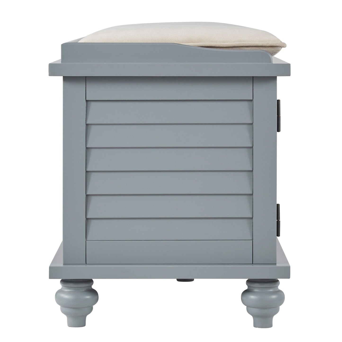 Banc de rangement à porte à volet avec coussin en velours Maybelle de iNSPIRE Q Classic