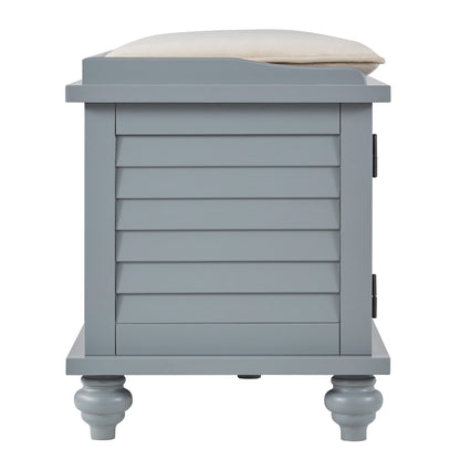 Banc de rangement à porte à volet avec coussin en velours Maybelle de iNSPIRE Q Classic