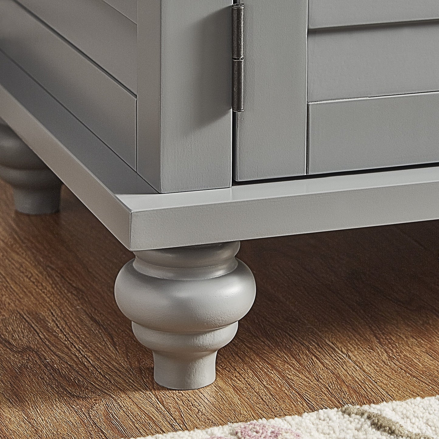 Banc de rangement à porte à volet avec coussin en velours Maybelle de iNSPIRE Q Classic