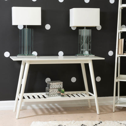 Table console Meade, style moderne du milieu du siècle