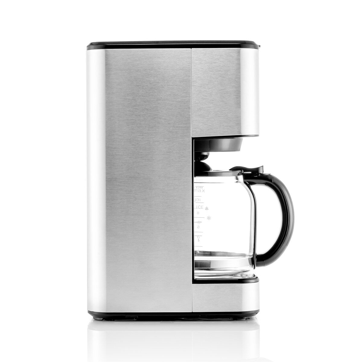 Machine à café goutte-à-goutte Melitta Aroma Tocco Plus, 12 tasses, pour café chaud et glacé, avec carafe en verre et écran tactile.
