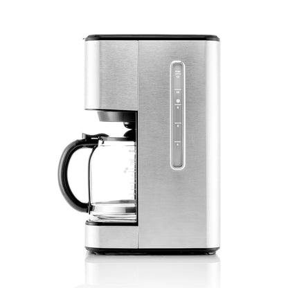Machine à café goutte-à-goutte Melitta Aroma Tocco Plus, 12 tasses, pour café chaud et glacé, avec carafe en verre et écran tactile.