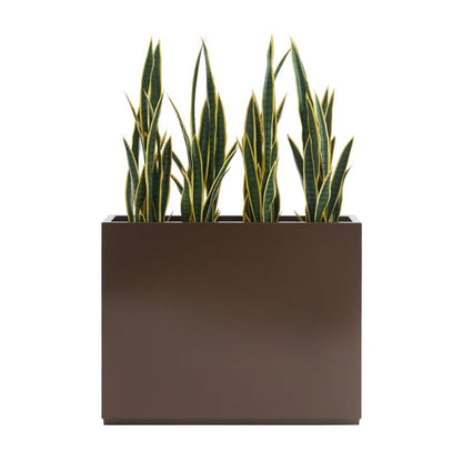 Grand bac à plantes métallique pour extérieur, 96,5 x 76,2 x 76,2 cm (LxlxH) - Bac à plantes avec séparateur métallique - 96,5x76,2x76,2