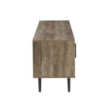 Meuble TV style Mid-Century Modern pour télévisions jusqu'à 70 pouces, meuble multimédia - 52 cm (H) x 150 cm (L) x 39 cm (P)