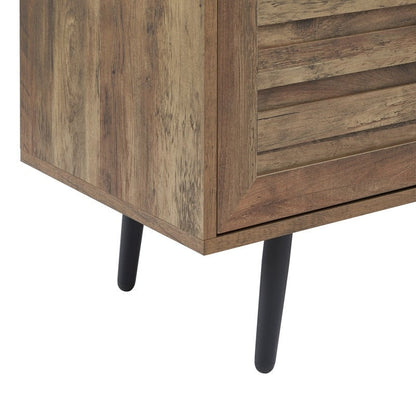 Meuble TV style Mid-Century Modern pour télévisions jusqu'à 70 pouces, meuble multimédia - 52 cm (H) x 150 cm (L) x 39 cm (P)