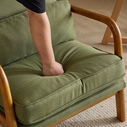 Fauteuil d'appoint capitonné de style moderne du milieu du siècle