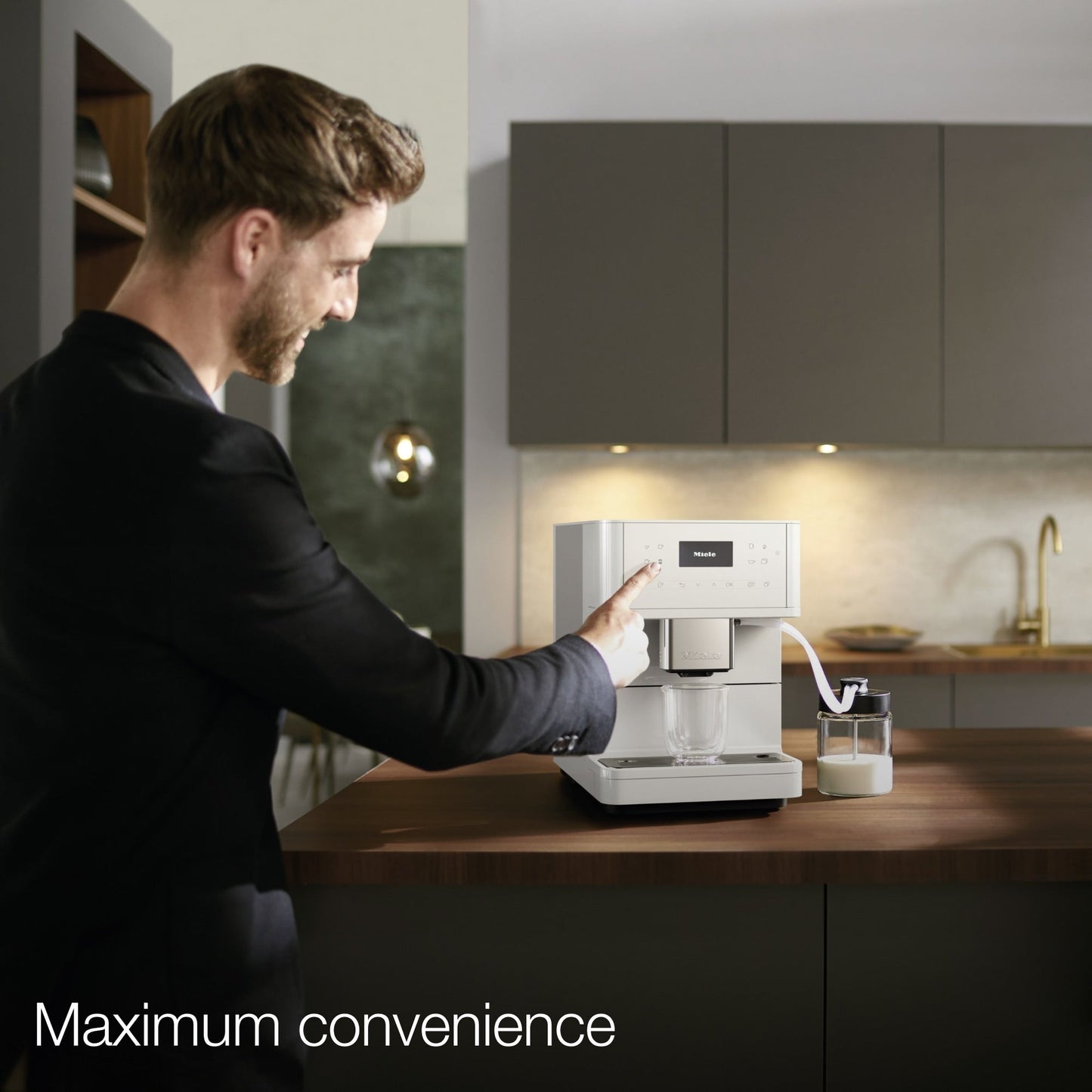 Système à café sur comptoir Miele CM 6160 MilkPerfection - Blanc Lotus