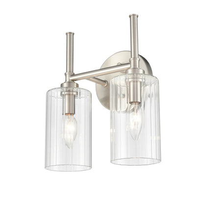 Millennium Lighting Lustre de salle de bain Chastine avec abat-jours en verre dépoli transparent