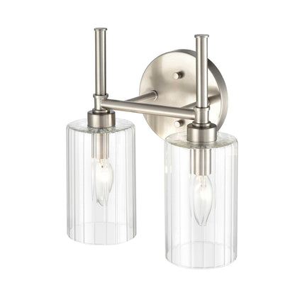 Millennium Lighting Lustre de salle de bain Chastine avec abat-jours en verre dépoli transparent