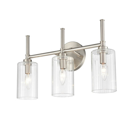 Millennium Lighting Lustre de salle de bain Chastine avec abat-jours en verre dépoli transparent