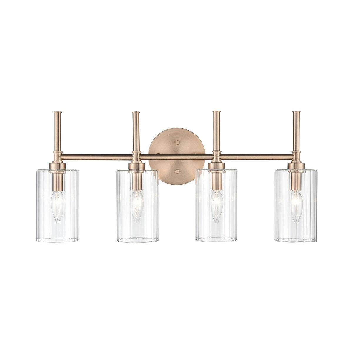 Millennium Lighting Lustre de salle de bain Chastine avec abat-jours en verre dépoli transparent