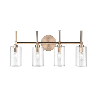 Millennium Lighting Lustre de salle de bain Chastine avec abat-jours en verre dépoli transparent