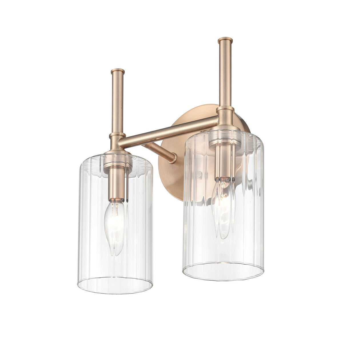 Millennium Lighting Lustre de salle de bain Chastine avec abat-jours en verre dépoli transparent