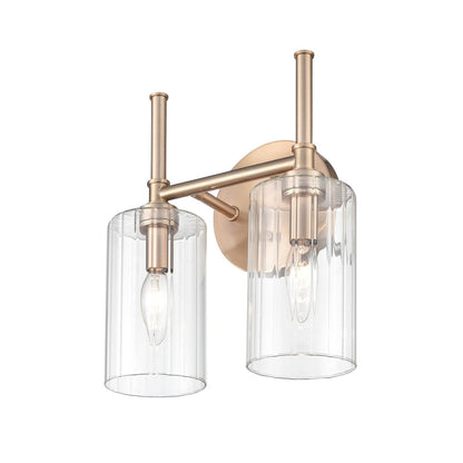 Millennium Lighting Lustre de salle de bain Chastine avec abat-jours en verre dépoli transparent