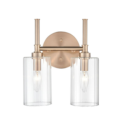 Millennium Lighting Lustre de salle de bain Chastine avec abat-jours en verre dépoli transparent