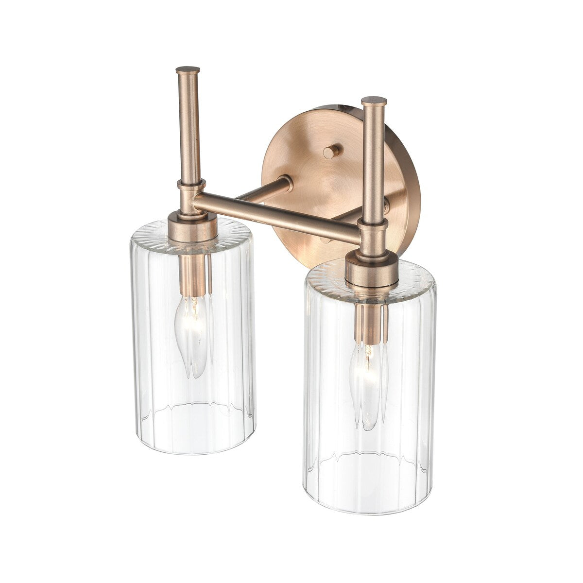 Millennium Lighting Lustre de salle de bain Chastine avec abat-jours en verre dépoli transparent