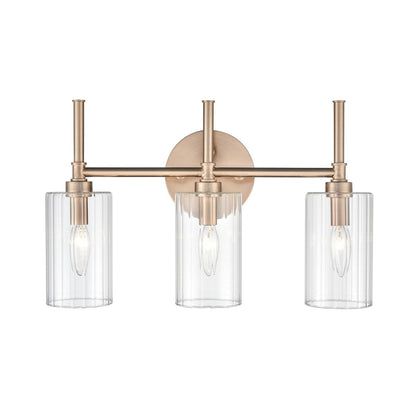 Millennium Lighting Lustre de salle de bain Chastine avec abat-jours en verre dépoli transparent