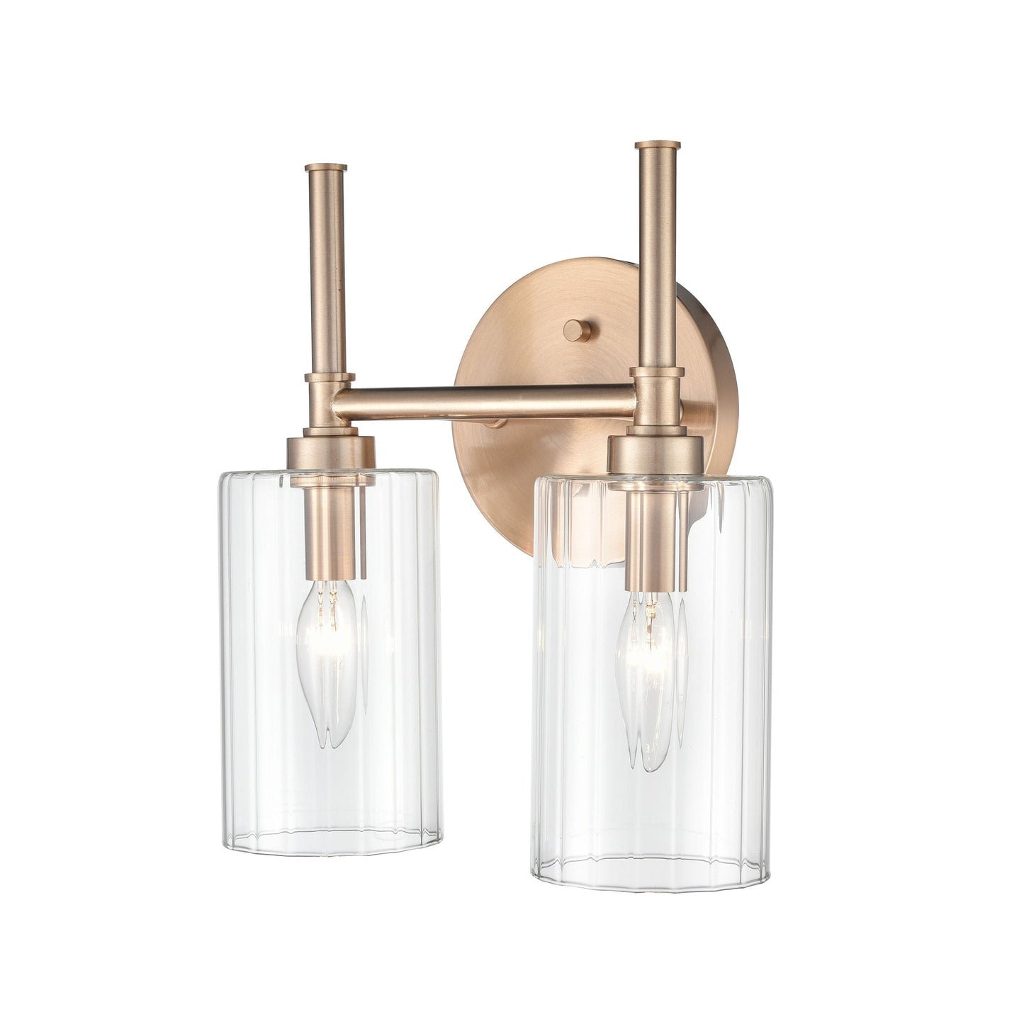 Millennium Lighting Lustre de salle de bain Chastine avec abat-jours en verre dépoli transparent
