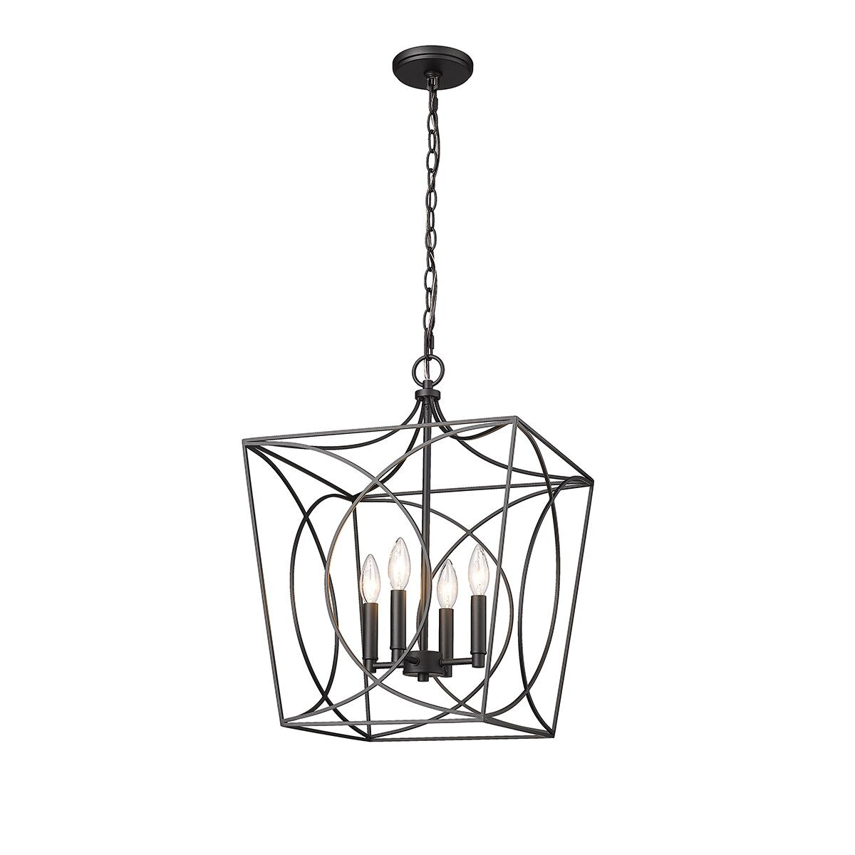Suspension Tracy à 4 lumières de Millennium Lighting, disponible en plusieurs finitions
