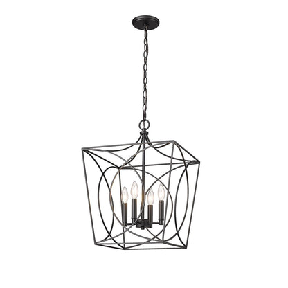 Suspension Tracy à 4 lumières de Millennium Lighting, disponible en plusieurs finitions