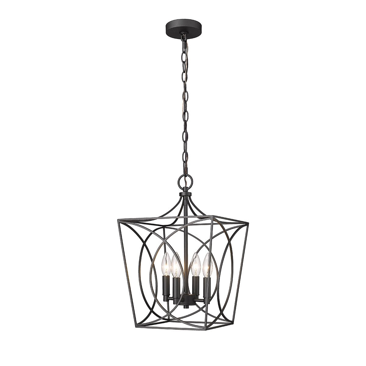 Suspension Tracy à 4 lumières de Millennium Lighting, disponible en plusieurs finitions