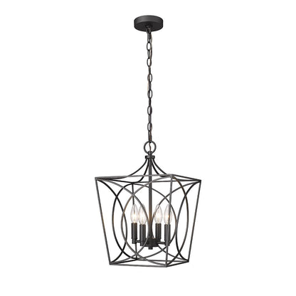 Suspension Tracy à 4 lumières de Millennium Lighting, disponible en plusieurs finitions