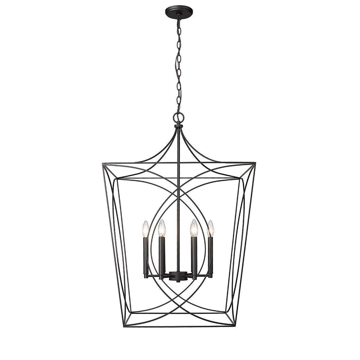 Suspension Tracy à 4 lumières de Millennium Lighting, disponible en plusieurs finitions