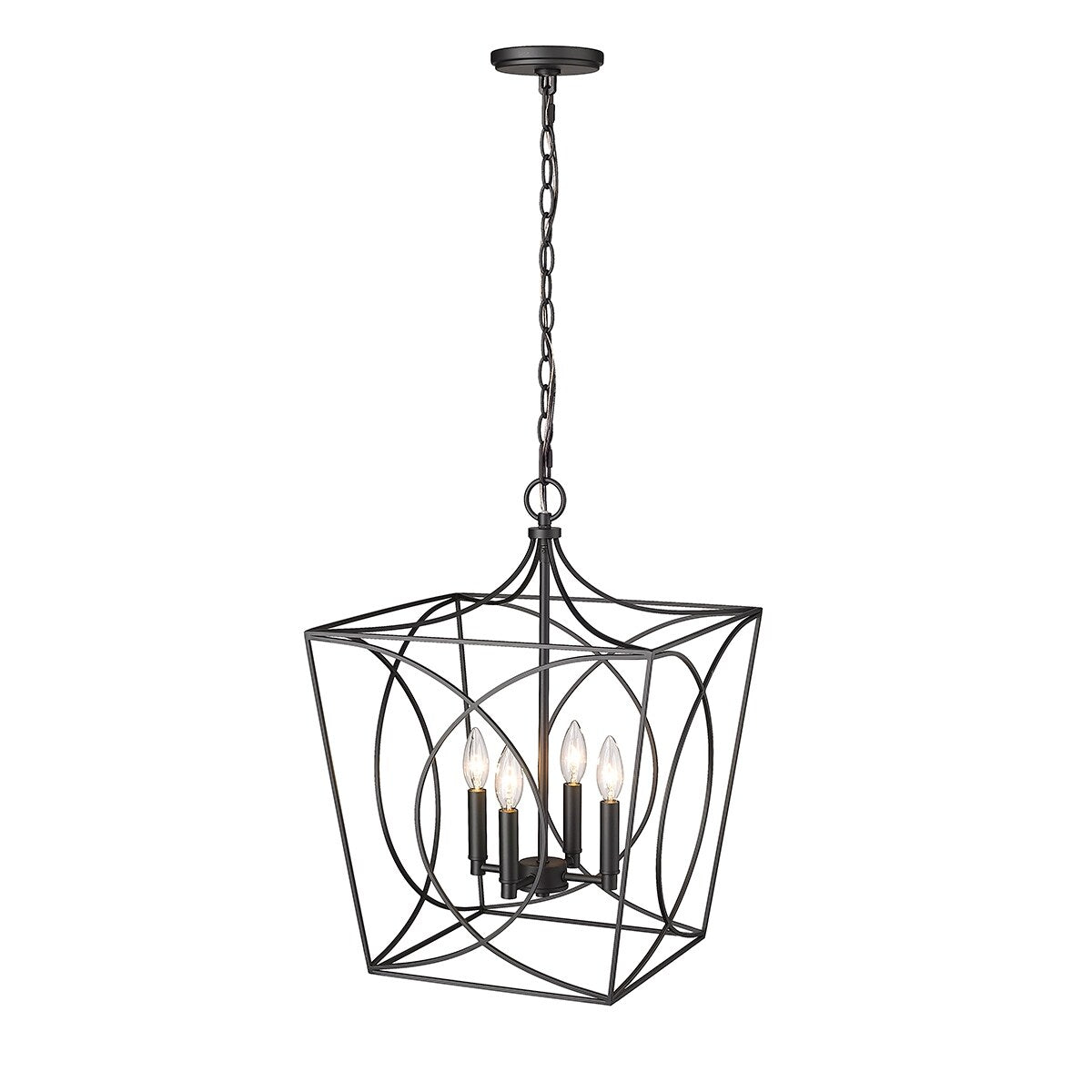 Suspension Tracy à 4 lumières de Millennium Lighting, disponible en plusieurs finitions