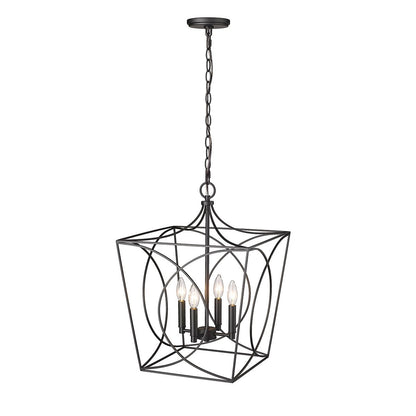 Suspension Tracy à 4 lumières de Millennium Lighting, disponible en plusieurs finitions