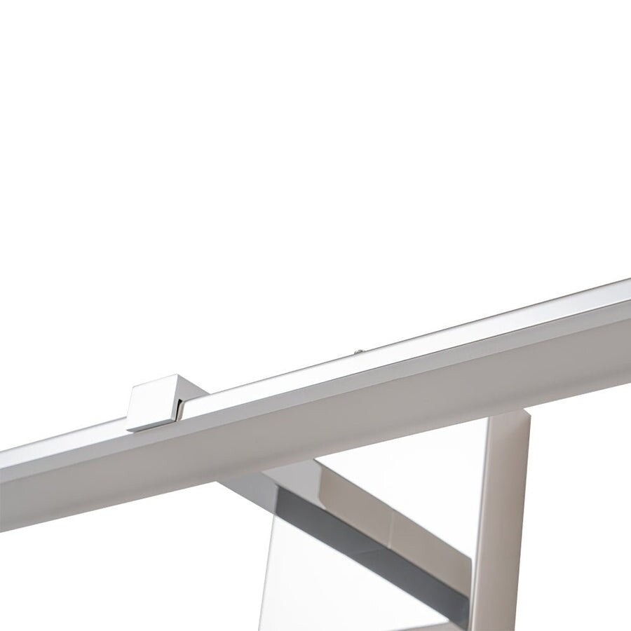 Barre lumineuse LED chromée à intensité variable, style minimaliste, pour meuble-lavabo