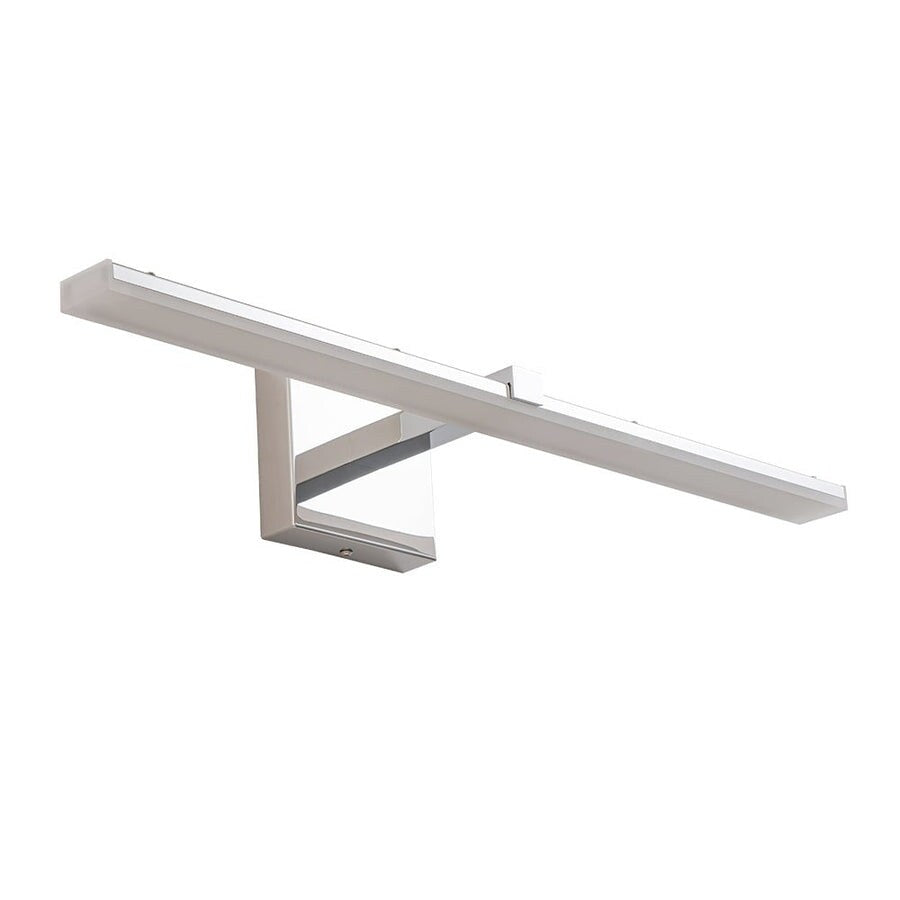 Barre lumineuse LED chromée à intensité variable, style minimaliste, pour meuble-lavabo