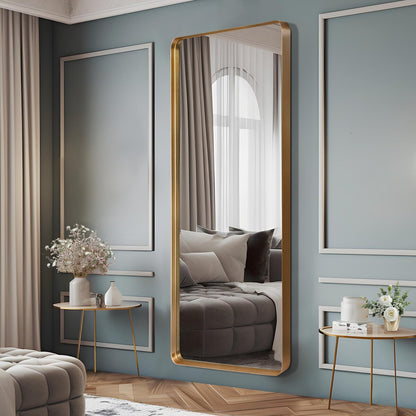 Grand miroir rectangulaire mural en alliage d'aluminium moderne - 71*28