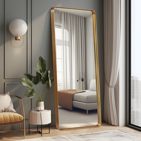 Grand miroir rectangulaire mural en alliage d'aluminium moderne - 71*28
