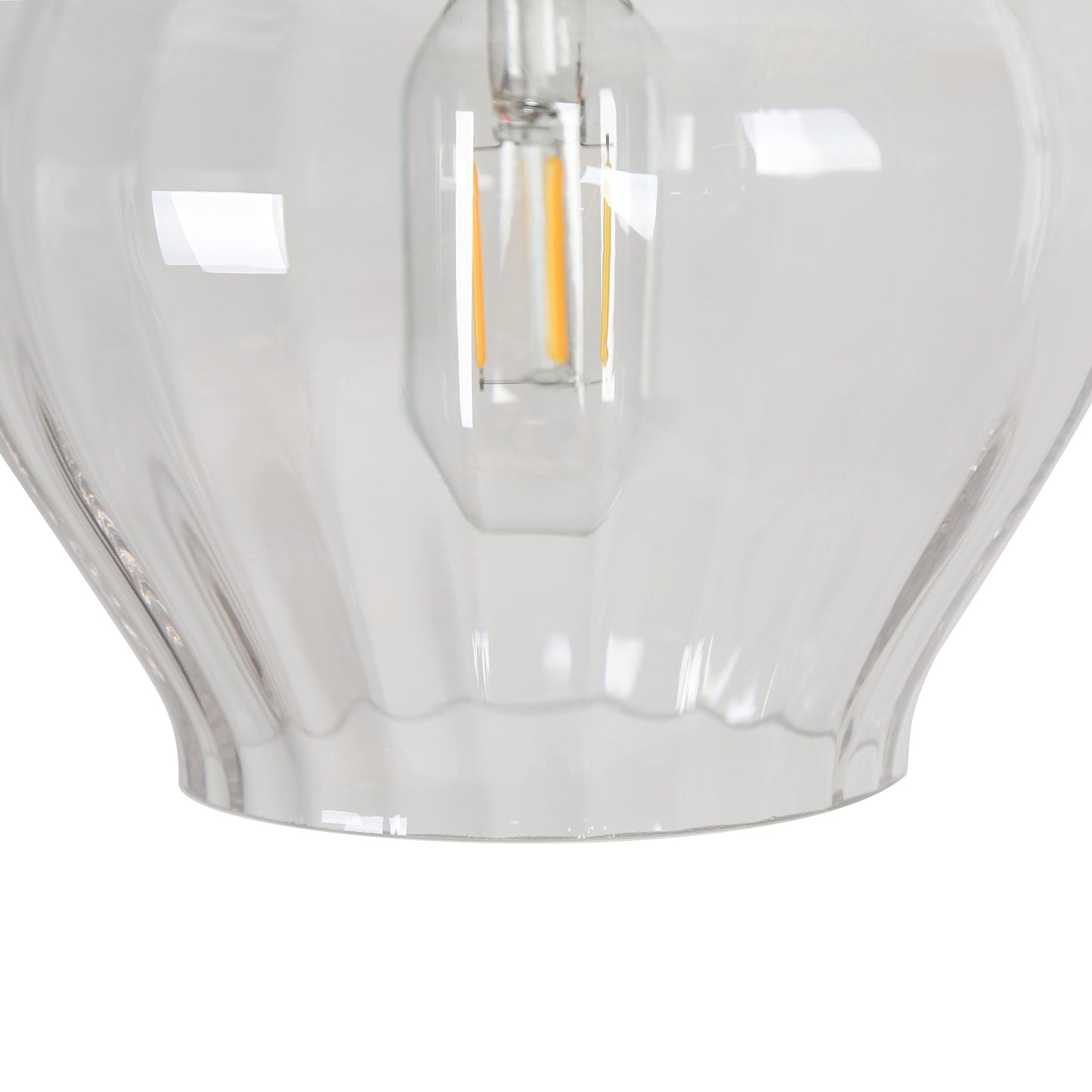 Suspension en laiton Coria, style moderne du milieu du siècle, 1 lumière, lampe d'îlot de cuisine chic, abat-jour cannelé, salle à manger.