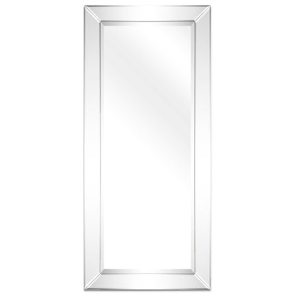Miroir rectangulaire biseauté transparent haute définition à monter au mur pour salle de bain, meuble-lavabo, chambre à coucher, 3 tailles