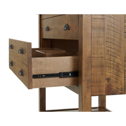 Meuble-lavabo de salle de bain simple Monterey 37, style farmhouse, avec plan de travail.