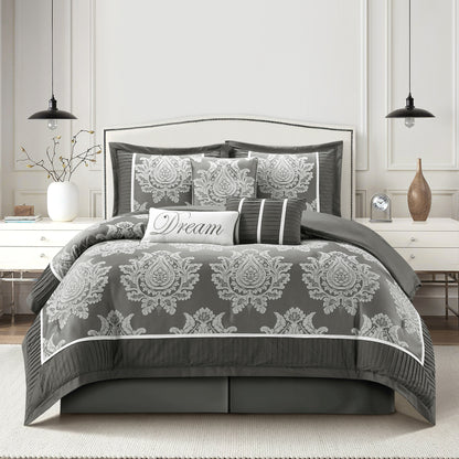 Ensemble de Couette Traditionnel Damassé 7 Pièces Nanshing Tiana