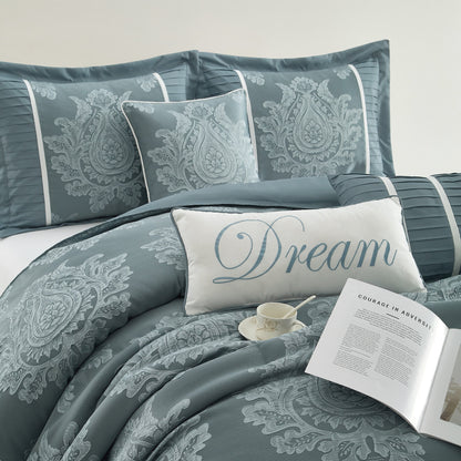 Ensemble de Couette Traditionnel Damassé 7 Pièces Nanshing Tiana