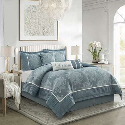 Ensemble de Couette Traditionnel Damassé 7 Pièces Nanshing Tiana