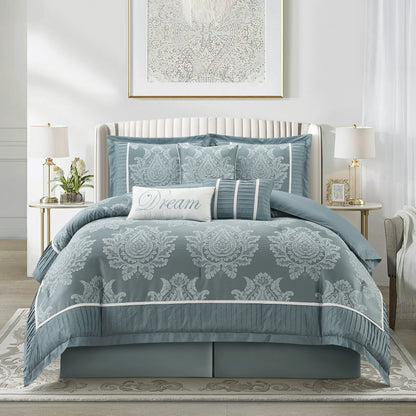 Ensemble de Couette Traditionnel Damassé 7 Pièces Nanshing Tiana