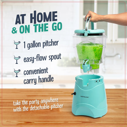 Nostalgia 1 Gallon Margarita & Slush Machine, Aqua