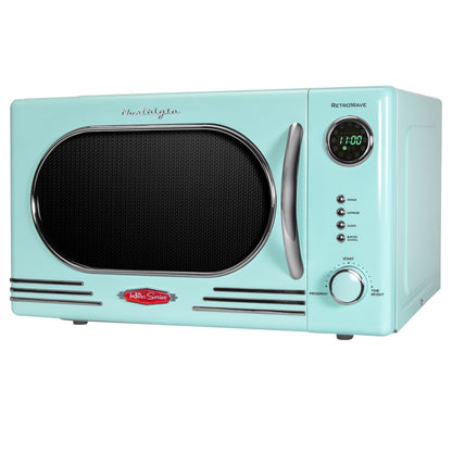 Nostalgia Retro Countertop Microwave 1.1 Cu Ft & 1000 Watt