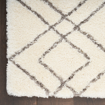 Nourison Luxurious Shag Ultra Plush Pile Abstract Geometric Area Rug