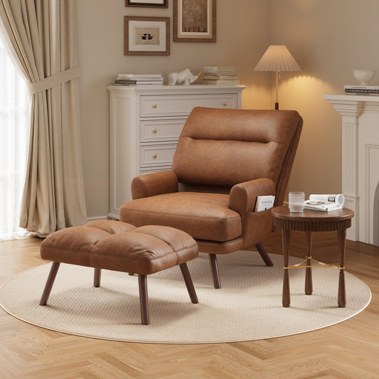 Fauteuil inclinable OVIOS réglable avec repose-pieds